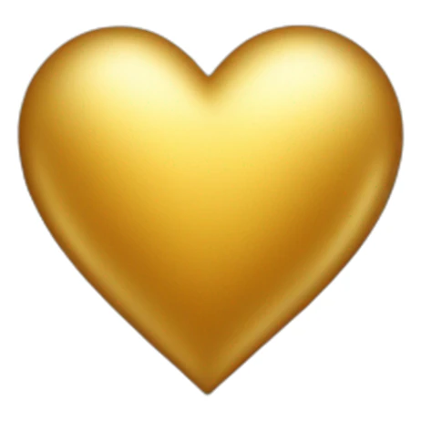 golden color heart ios sticker
