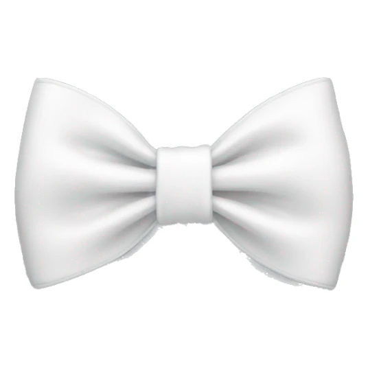 white bow sticker
