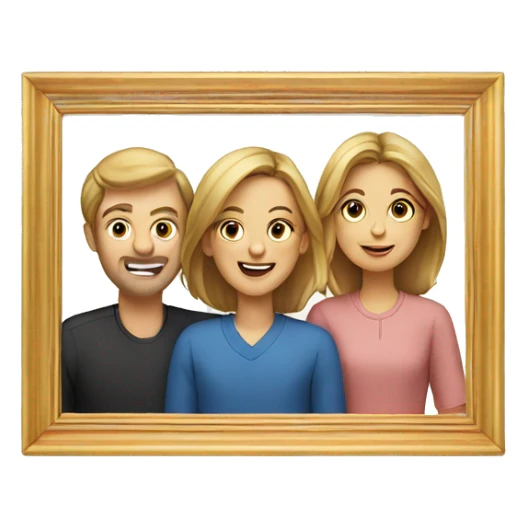 family photo in frame sticker