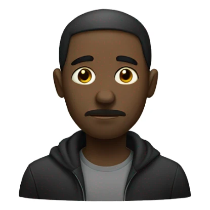 Un homme noire triste  sticker