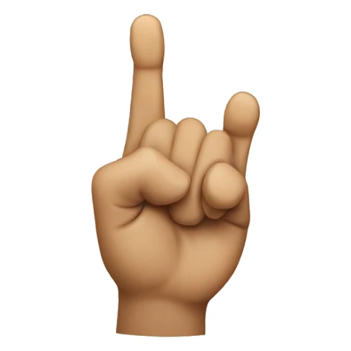 Horse holding finger up sticker