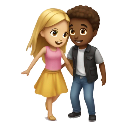 Boy falling in love with a girl  sticker