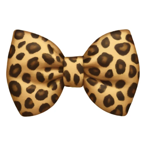 Leopard bow  sticker