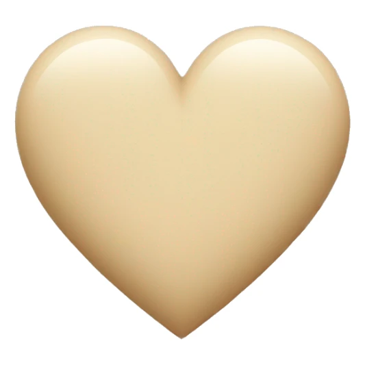 Beige heart sticker
