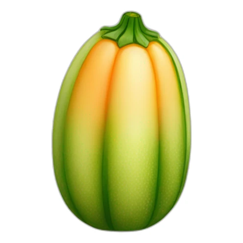 tip of zucchini in apricot sticker
