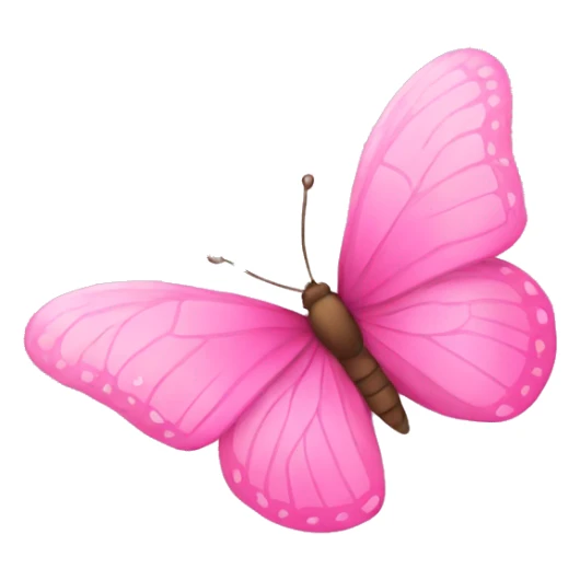 pink buttefly sticker