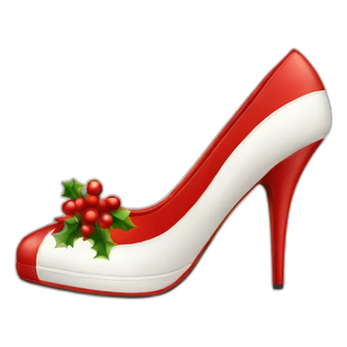 chirstmas-high-heel-shoes sticker