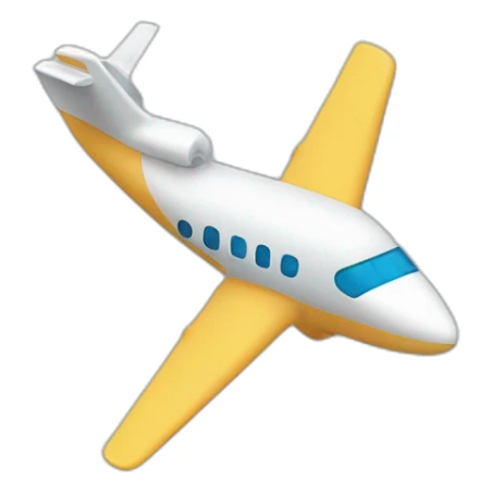 Avion qui se dirige vers un immeuble  sticker