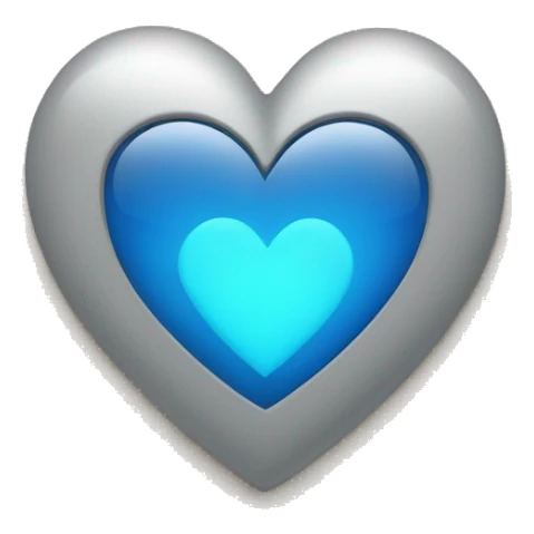 A blue heart with a single click cursor over it, representing the "One Click Home" theme in a warm and friendly way. #6A5ACD sticker