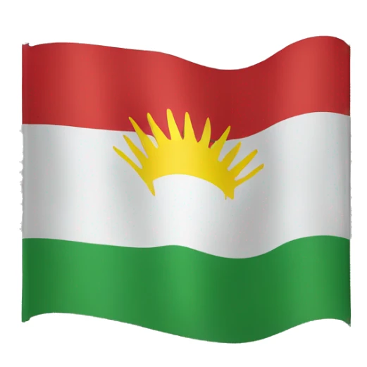 kurdish flag sticker