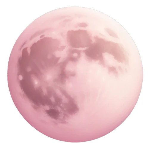 pastel pink moon sticker