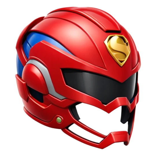 Superman power ranger Helmet on sticker
