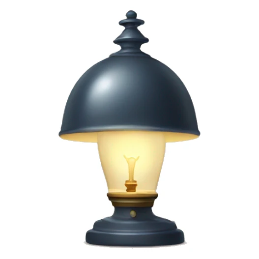 sad face with a lamp in the head sticker