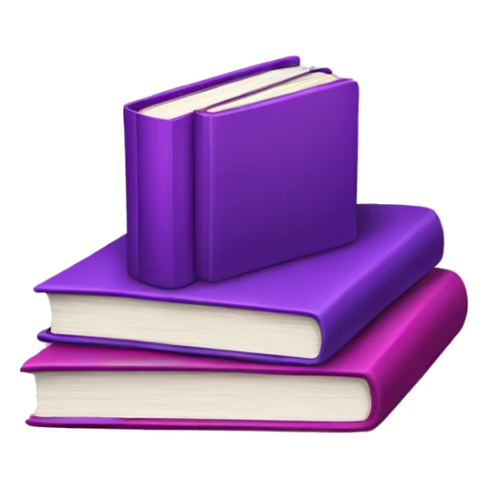 Books pink and purple sticker