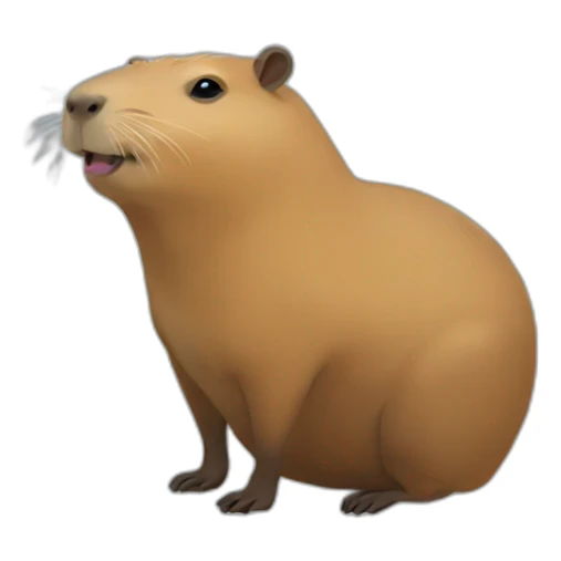 capybara at party like parrot party sticker