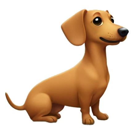 Dachshund inu enjoying nature sticker
