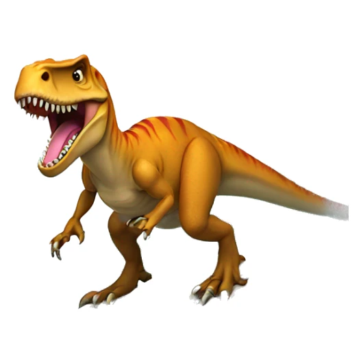 T. rex riding a surf board wearing a beanie sticker