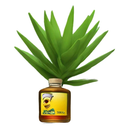 Mezcal on top of a pyramid sticker