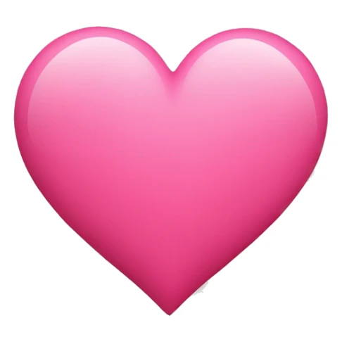 Tango pink color heart sticker