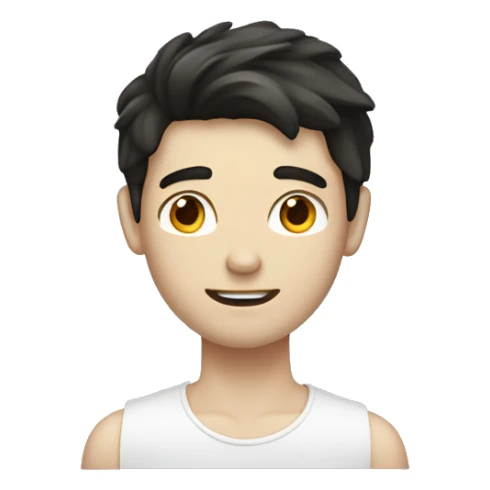 a young guy master with dark hair and white skin repairing iPhones sticker