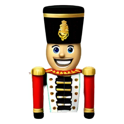nutcrackers on top of a fireplace  sticker