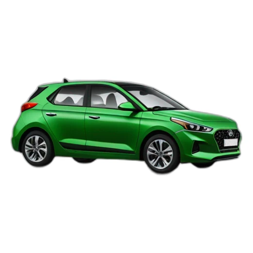 Voiture modèle i20 hyundai couleur vert foncé sticker
