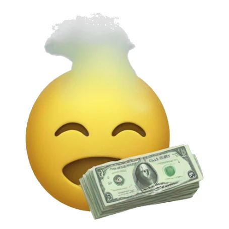 money in the fog sticker