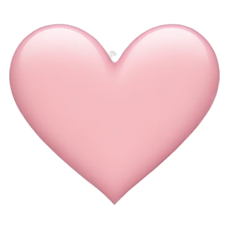 Light pink heart  sticker