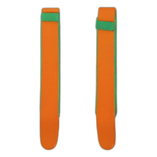 Judo ceinture orange vert sticker