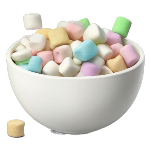 bowl full of Lucky charms marshmallows ￼￼ sticker
