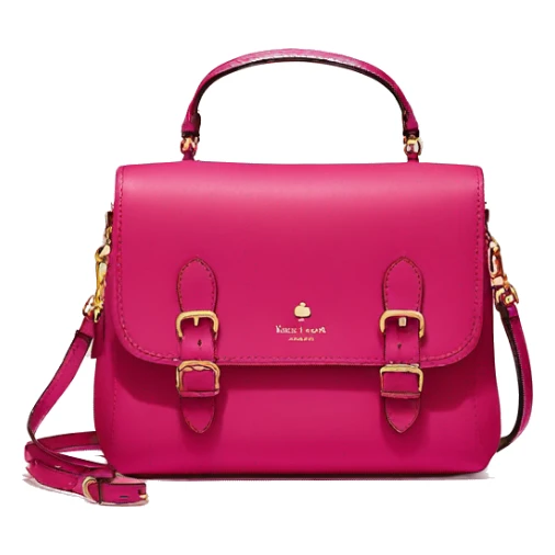 Realistic raspberry color kate spade satchel purse.  sticker