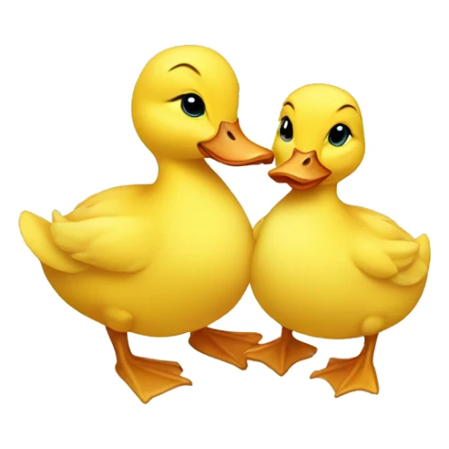 Baby ducklings with mother duck sticker