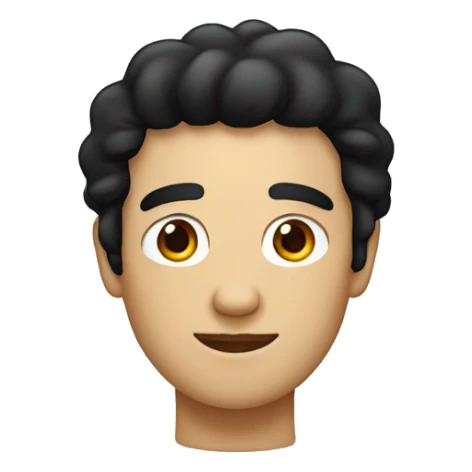 "man wih black hair and brown eyes at macbook laptop" sticker