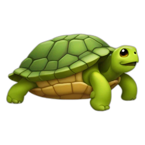 Emoji qui pleut sur une tortue sticker