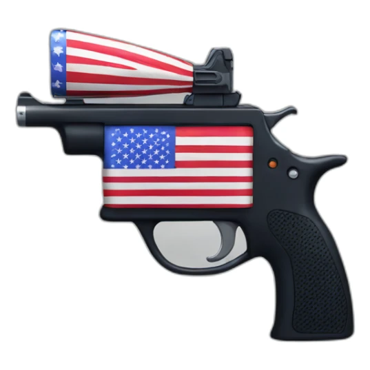 Donald Trump American Flag Guns sticker