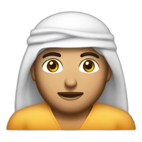 arabe pañuelo en la cara con computador sticker