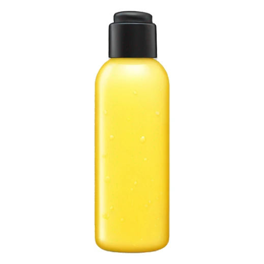 yellow bottle of scalp scrub sticker