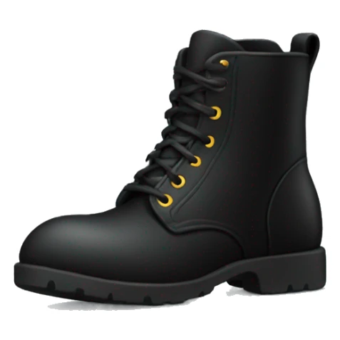 black boot sticker