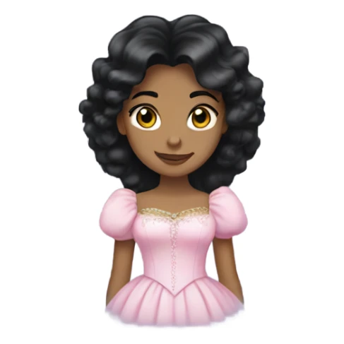 Glinda with black hair  sticker
