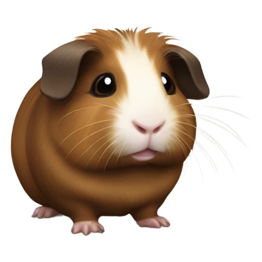 dark brown and brown guinea pig sticker