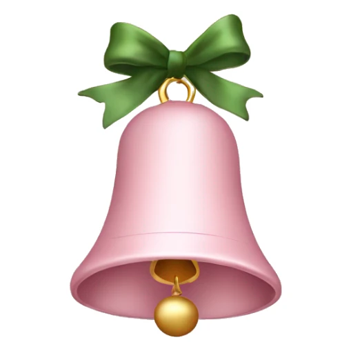 christmas bell pale pink mood sticker