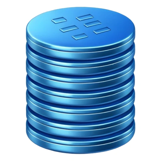 blue coins credit pack sticker