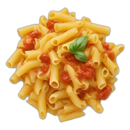 plate with pasta and sauce sticker