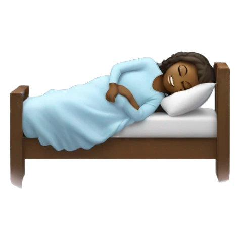 Girl sleeps on the cloud and sees dreams sticker