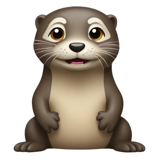 Loutre qui regarde un film sticker