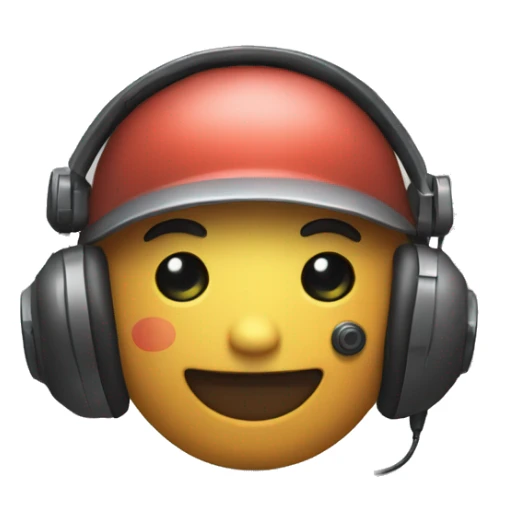 macro qui joue avec une manette et un casque sticker