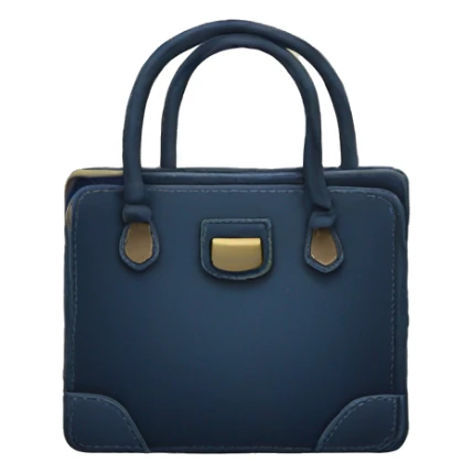 vintage bag with book dark blue sticker