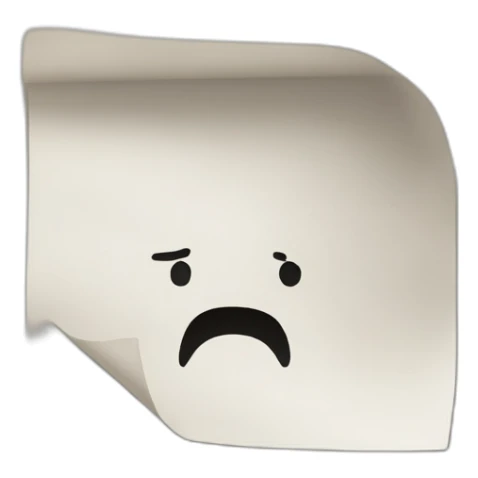 a piece of paper sticker