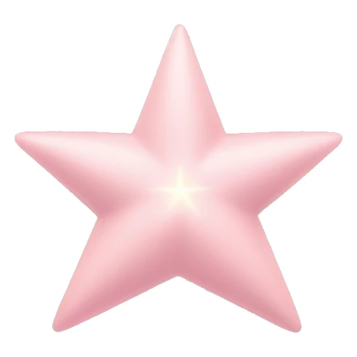 Three small light pink , 4-pointed sparks grouped together. The stars have a slightly elongated shape, giving them a twinkling effect. They vary in size, with the largest star in the center and two smaller stars on either side.  sticker
