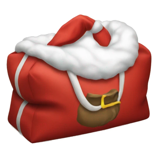 santa claus bag sticker